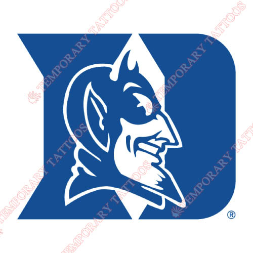 Duke Blue Devils Customize Temporary Tattoos Stickers NO.4286